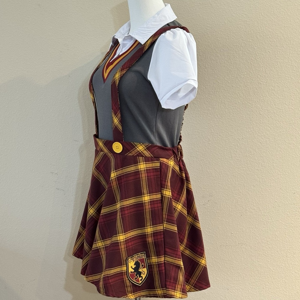 Spirit Gryffindor Costume Dress Womens Harry Potter Hogwarts School Uniform - Picture 3 of 12